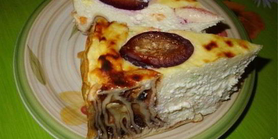 Блинная запеканка с творогом