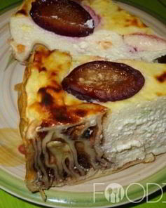 Блинная запеканка с творогом