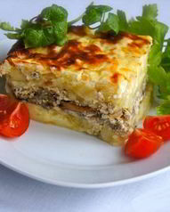 Запеканка с грибами