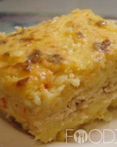 Детская запеканка с фаршем