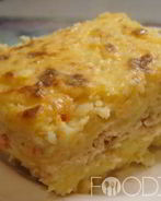 Детская запеканка с фаршем