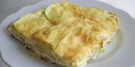 Диетическая кабачковая запеканка