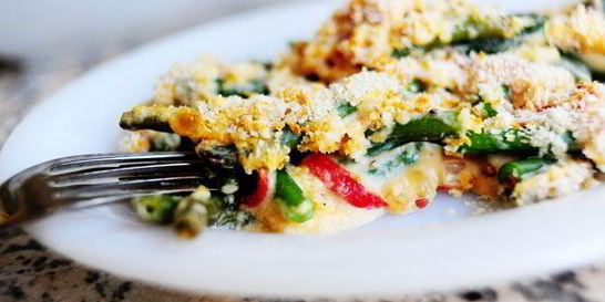 Фасолевая запеканка