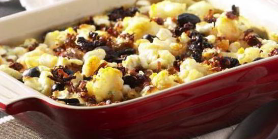 Греческая запеканка из цветной капусты