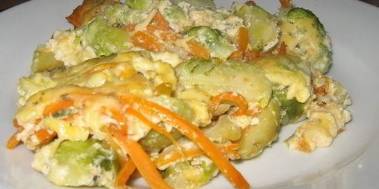 Капустная запеканка с сыром