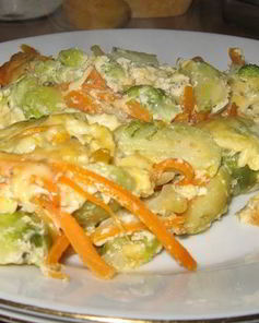 Капустная запеканка с сыром