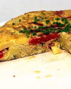 Картофельная запеканка с артишоками