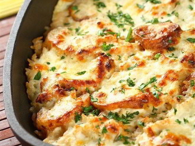 Рецепт картофельной запеканки с мясом и грибами