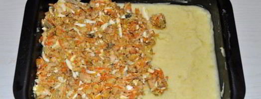 картофельная запеканка с рыбными консервами. Шаг 3