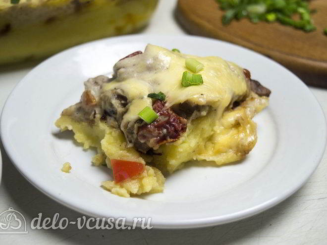 Рецепт картофельной запеканки с соусом