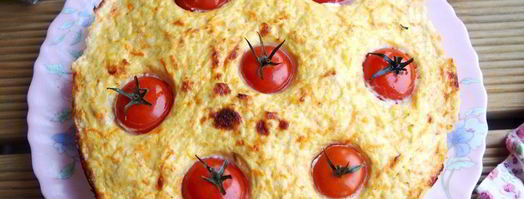 куриная запеканка с творогом и помидорами черри. Шаг 6