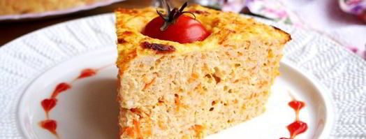 куриная запеканка с творогом и помидорами черри. Шаг 8