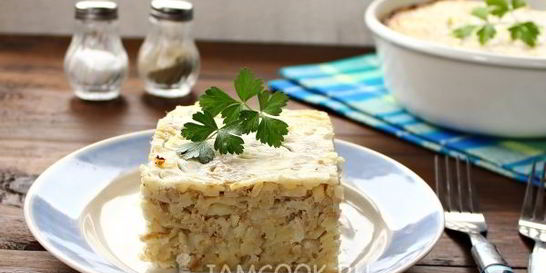 Лапшевник с мясом