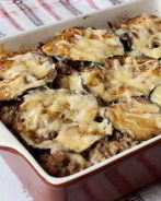 Мясная запеканка с баклажанами