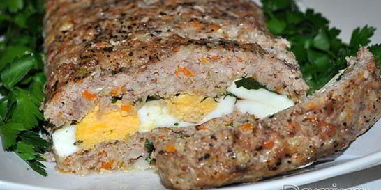 Немецкая запеканка из фарша с яйцами