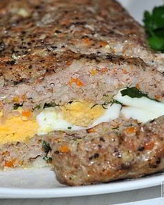 Немецкая запеканка из фарша с яйцами