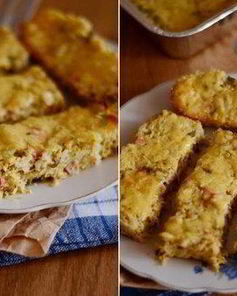 Овощная запеканка с рисом и сыром по-французски