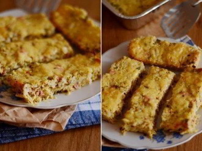 Рецепт овощной запеканки с рисом и сыром по-французски