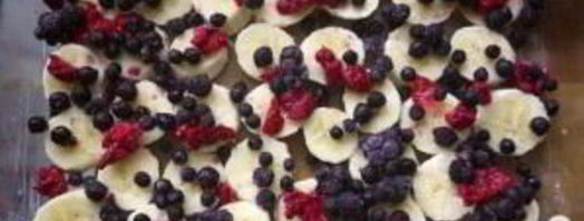 овсяная запеканка с ягодами и орехами. Шаг 3