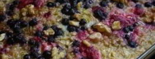 овсяная запеканка с ягодами и орехами. Шаг 5