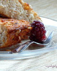 Овсяно-творожная запеканка с бананом