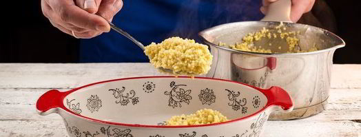 пшенная запеканка с курицей и шпинатом. Шаг 5