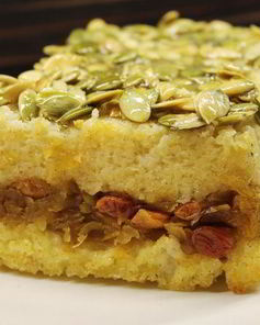 Пшенная запеканка с тыквой, изюмом и корицей