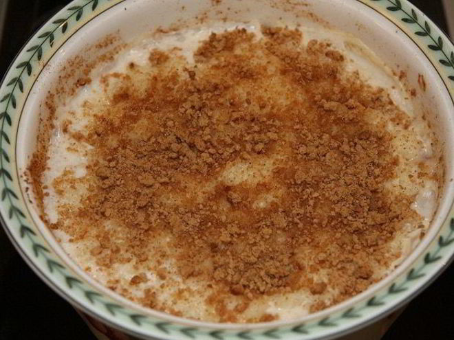 Рецепт рисовой запеканки с бананом и мускатным орехом