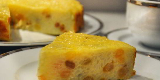 Рисовая запеканка с йогуртом и изюмом