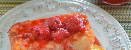 рисовая запеканка с клубничным соусом. Шаг 8