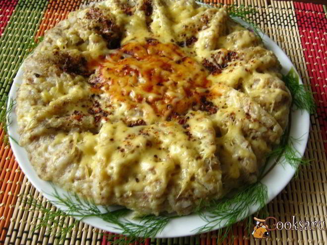 Рецепт рисовой запеканки с мясным фаршем