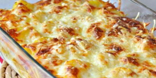 Самая сырная запеканка с грибами