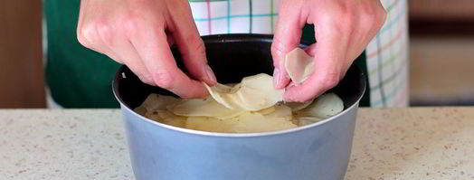 слоеная картофельная запеканка с сыром. Шаг 4