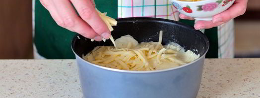 слоеная картофельная запеканка с сыром. Шаг 5