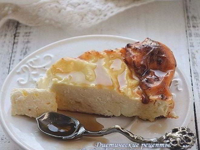 Рецепт творожной запеканки без муки