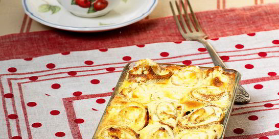 Творожная запеканка с блинчиками