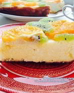 Творожная запеканка с фруктами