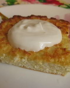 Творожная запеканка с кукурузной мукой