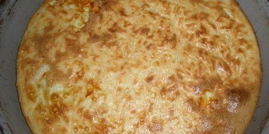 Творожная запеканка с вермишелью