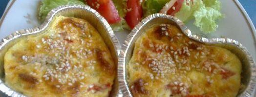 творожные мини-запеканки с сыром и овощами. Шаг 5