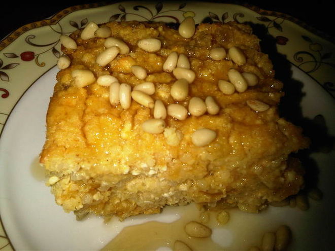 Рецепт тыквенной запеканки из пшена и творога