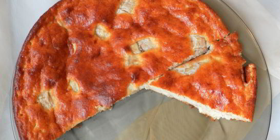 Воздушная творожно-банановая запеканка