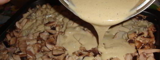 запеканка грибы на подушке. Шаг 14