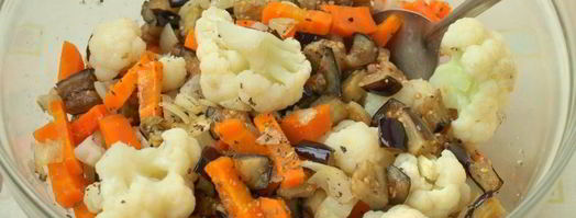 запеканка из баклажанов и цветной капусты. Шаг 5