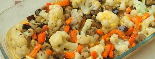 запеканка из баклажанов и цветной капусты. Шаг 8