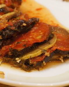 Запеканка из кабачков и баклажанов