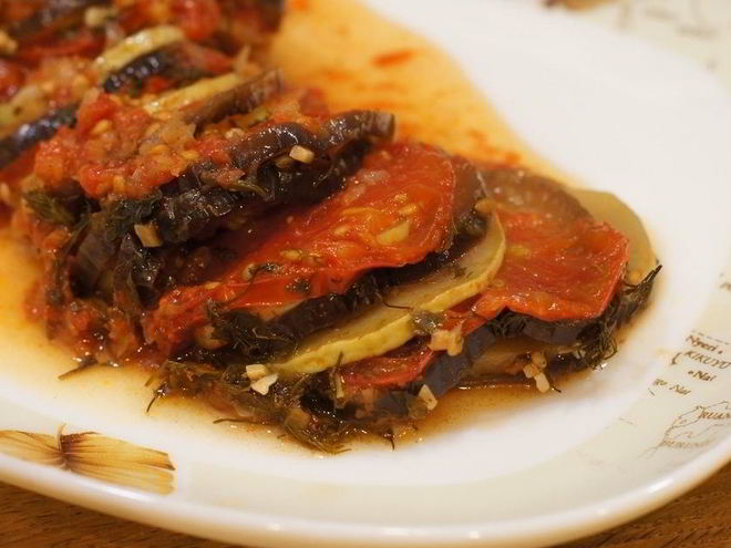 Рецепт запеканки из кабачков и баклажанов