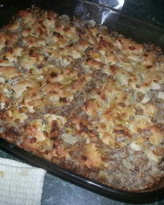 Запеканка из курицы и гречки