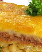 Запеканка из макарон с фаршем