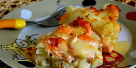 Запеканка из семги